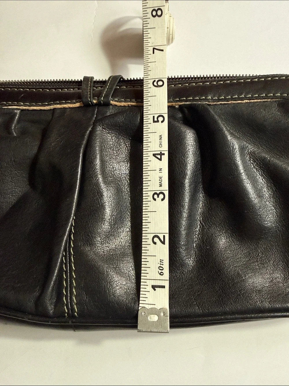 Black Leather Women’s Clutch Wristlet